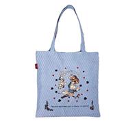Flat Tote Bag Woven Tapestry - Alice in Wonderland Tea Party