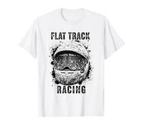 Flat Track Motorcycle Racing American Flag Speedway Dirt T-Shirt