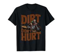 Flat Track Motorcycle Racing American Retro Speedway Dirt Value Graphic T-Shirt, Men, Black, M