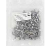Flat Twin & Earth Cable Clips 2.5mm (Pack of 50)