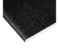 Flat Utility Cover Board Reveal Liner and Soffit (2.5m) - 200mm, Black Ash