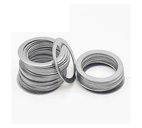 Flat Washer 50pcs/lot 304 Stainless Steel Ultra Thin Flat Washer Adjusting Ultrathin Shim Plain Gasket 0.1/0.2/0.3mm(T 0.3mm 50pcs,M4x6)