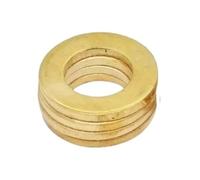 Flat washer M2 M2.5 M3 M4 M5 M6 M8 M10 M12 M14 M16 M18 M20 M22 M24 Brass Flat Washers Solid(M4x12x0.8mm 15pcs)