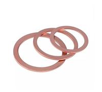 Flat washer Solid Pure Copper Oil Sealing Washers Flat Gaskets Sump Plug Seal Spacers(M10x14x1.5 (20pcs))