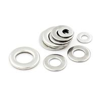 Flat Washers 1-100PCS Large Flat Washer M1.6/M2/M2.5/M3/M4/M5/ M6/M8-M33 Big Gasket Plain Washers(M3x6x0.5 (100pcs))
