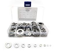 Flat Washers, 684 Pcs Assorted Metal Washers, Stainless Steel Lock Washer Spacers Assortment Kit, Round Sealing Gasket Kit for Home, Automotive, Repair - M2/M2.5/M3/M4/M5/M6/M8/M10/M12