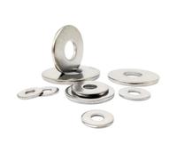 Flat Washers M2.5 M3 M3.5 M4 M5 M6 M8 M10 M12 M16 A2-70 304 Stainless Steel Extra Large Oversize Big Wide Thick Plain Gasket Shim Flat Washer(M5 25pcs)