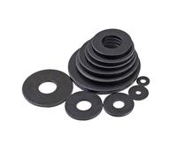 Flat Washers M2 M2.5 M3 M4 M5 M6 M8 M10 M12-M27 Black 8.8 Carbon Steel Washers(M4x12x1(20pcs))