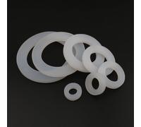 Flat Washers,Plastic,10pcs Shock Absorption Silicone Gasket, ID 6 45mm, Thickness 2 3mm(6 x 12 x 2mm)