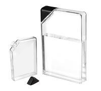 Flat Water Bottle Portable Clear Reusable Bpa-Free Leak Proof Drinking Bottles Stylish Memo Bottle for Outdoor Sports Travel Square Water Bottle Memo Bottle Slim Water Bottle Travel Water Bottle