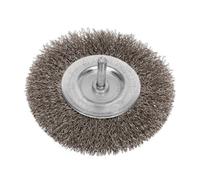 Flat Wheel 100mm Wire Brush, Shank 6mm, Preparation Work Welding And Painting