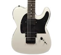 Flat White Tele Guitar with Locking Knobs and Rosewood Fingerboard - Ideal for Electric Enthusiasts and Rock Guitarists