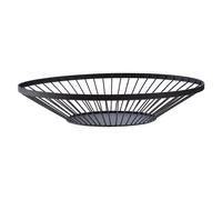 Flat Wire Fruit Basket in Matte Black black