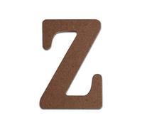 Flat Wooden Letters Small MDF Letters for Crafts Personalised Names Decoration Signs Room Name (Small 8cm High x 4mm Thick) Ready to Decorate (Letter Z)