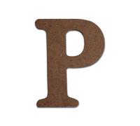 Flat Wooden Letters Small MDF Letters for Crafts Personalised Names Decoration Signs Room Name (Small 8cm High x 4mm Thick) Ready to Decorate (Letter P)