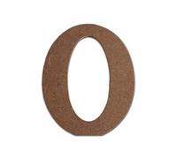 Flat Wooden Letters Small MDF Letters for Crafts Personalised Names Decoration Signs Room Name (Small 8cm High x 4mm Thick) Ready to Decorate (Letter O)