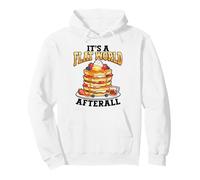 Flat World Pancakes Funny Breakfast Pullover Hoodie