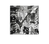 Flat Worms - by M.C. Escher Painting Art Posters Wall Art Scroll Canvas Painting Picture Living Room Decor Home 20x20inch(50x50cm)