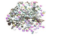Flatback Crystal Hotfix Rhinestones, Hot Fix Flatback Rhinestones Crystal AB Mix Sizes Pack of 1440 pcs for DIY Crafts(SS4-1440PCS)