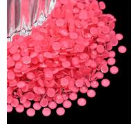 Flatback Glass Rhinestones,Bedazzler Gems 1440pcs Non Hotfix Crystal Rhinestones for Crafts Nail Charms Clothes Tumblers,Watermelon Red Neon,SS16