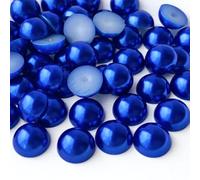 Flatback Half Round Pearls - ABS Craft Pearls for Nail Art & DIY Decorations - 2mm 1000pcs - Royal Blue