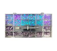 Flatback Jewels Rhinestones Multi Shapes Glass Crystal Mix Sizes Art Rhinestones 3D Crystals