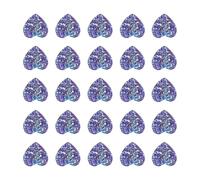 Flatback Rhinestones Resin 50pcs Heart Shape Purple for DIY Craft