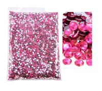 Flatback Silver Bottom Resin Non Hotfix Rhinestones in Big Package Glitter Crystals and Strass(17 Lt Rose,2mm SS6-20000pcs)
