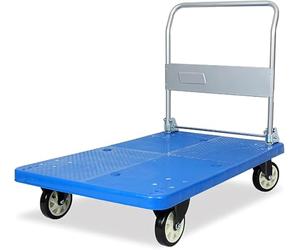 Flatbed Dolly Cart with Wheels Foldable Platform Truck for Easy Sto High Load Steel e Ideal for Moving Heavy Items and Goods