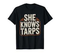 Flatbed Driver Wife Who Knows What Good Tarp Means Tarping T-Shirt
