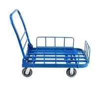 Flatbed Trolley, with Removable Fence, Suitable for Gardens, Schools, Factories(Large)