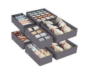 Flatbox, 32x32x10cm/32x16x10cm, Set of 8, Slate Grey