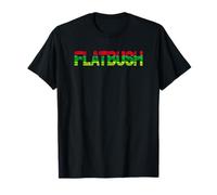 Flatbush, Brooklyn NYC - Red, Green and Yellow, Reggae Love T-Shirt