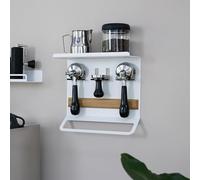 FLATE® Barista Board for Portafilters, Tamper and Barista Accessories (White)