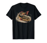 Flathead Catfish American Flag Camo Patriotic River T-Shirt