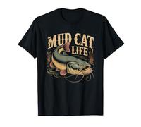 Flathead Catfish Mud Cat Freshwater River Rat Angler Pride T-Shirt
