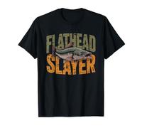 Flathead Catfish Slayer Trophy River Man Fishing Hardcore T-Shirt