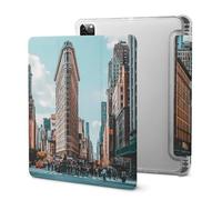 Flatiron Building in New York Cute Tablet Case with Pencil Holder Unisex Slim Hard Protective Cover Compatible with iPad 2020 /Pro 2020/2020 AIR 4 /Pro 2021