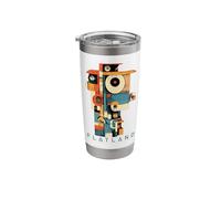 Flatland A Romance of Many Dimensions by Edwin A. Abbott Stainless Steel Insulated Tumbler