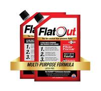 FlatOut Off Road Tire Sealant, Multi-Purpose Formula, Prevents Flat Tires, Fix a Flat Tire, Seals Leaks, Contains Kevlar, 32 Ounce Bag, 2-Pack…