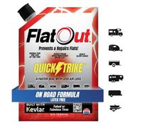 FlatOut QuickStrike Tire Sealant On Road Formula, 32-ounce Bag - Prevents Flat Tires, Seals Leaks, Contains Kevlar