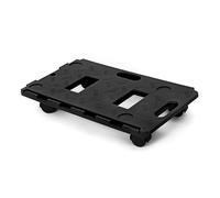 Flatro 100Kg Interlocking Plastic Dolly Trolley with 360° Rotating Wheels | Heavy Duty Furniture & Appliance Moving Platform | 100kg Load Capacity | Smooth Easy Glide Transport Cart (Pack of 1)