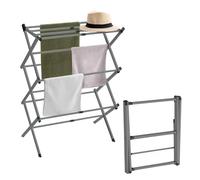 Flatro 3 Tier Clothes Airer - Extendable Clothes Drying Rack - 104 X 72 X 37 Cm Laundry Airer For Indoor/Outdoor - Non-Slip Clothes Drier - Space-Saving Laundry Drying Rack