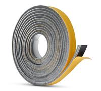 Flatro 5.2M Surface Mounted Self Adhesive Intumescent Seal Strip for Fire Doors, Smoke, Draft and Insect Protection (2, Grey)