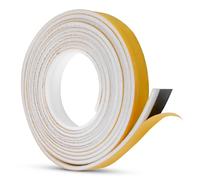 Flatro 5.2M Surface Mounted Self Adhesive Intumescent Seal Strip for Fire Doors, Smoke, Draft and Insect Protection (1, White)