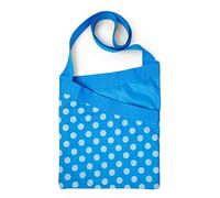 Flatro Clothes Peg Bag Waterproof Peg Bags for Washing Line with Shoulder Strap Strong Cloth Polka Dot Design | Holds 60 Pegs (Polkadot)