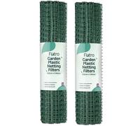 Flatro Garden Netting Mesh Fence Heavy Duty | (Pack of 2) 100cm x 5m Waterproof Green Plastic Netting Fence to Protect Fruit and Plants from Animals & Birds | Reusable Safety Mesh Fencing