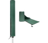 Flatro Rotary Washing Line Cover Waterproof Fabric with Zip - 170cm Long Durable Rotary Outdoor Clothes Dryer Cover - Protective Weather Resistant Cover for Garden Dryer and Airer (Green)