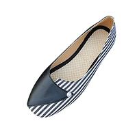 Flats Ballet Color Asakuchi Women's Hands Free Slip On Flats Work Smart Office Shoes Lightweight Walking Trainers Dress Ballet Shoes Casual Comfort Wider Fit Breathable Shoes Ballerina Black