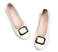 Flats Women SLI-on Shoes Woman Shoes Moccasins Slip On Ballet Women's Shoes for Everyday(Beige B,6)